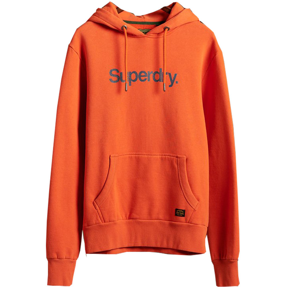 Superdry Mens Classic Logo Canvas Sweater Hoodie Extra Small- Chest 34 (86cm)