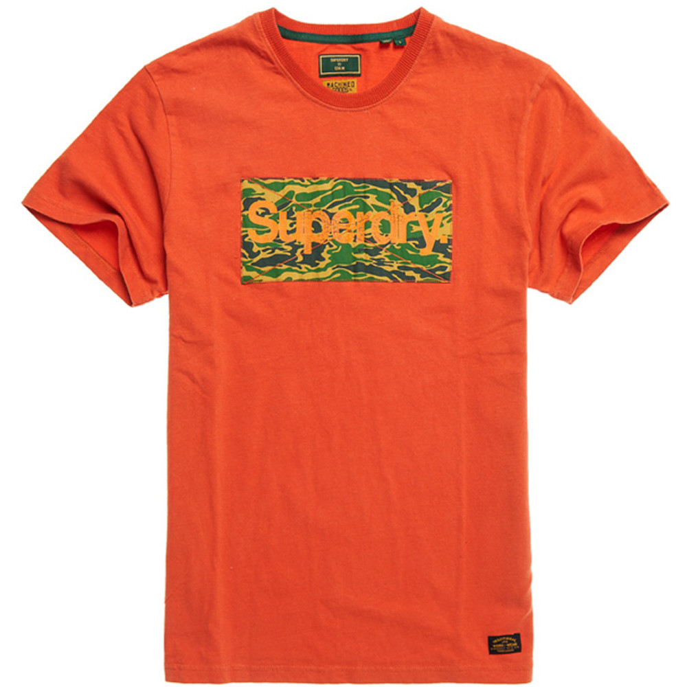 Superdry Mens Classic Logo Slim Fit Crew Neck Canvas T Shirt Large- Chest 40 (102cm)