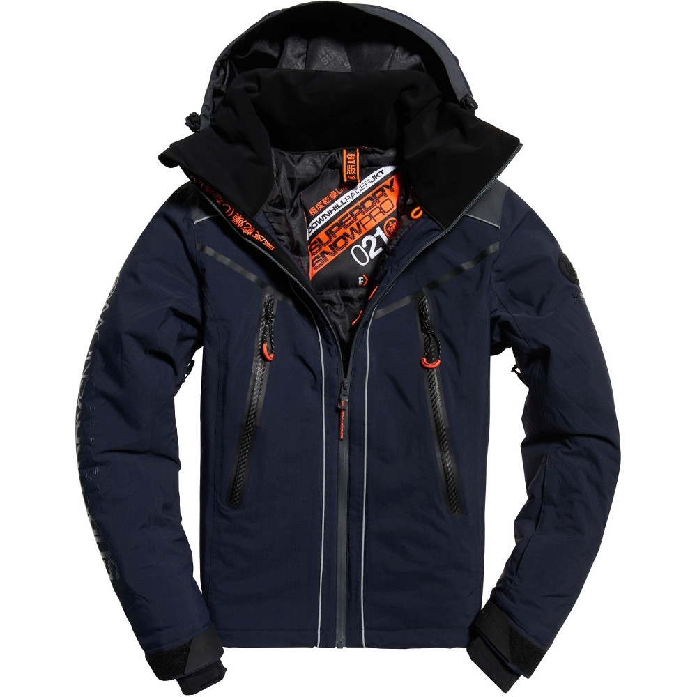 Superdry Mens Downhill Racer Padded Waterproof Ski Jacket Extra Small- Chest 34 (86cm)