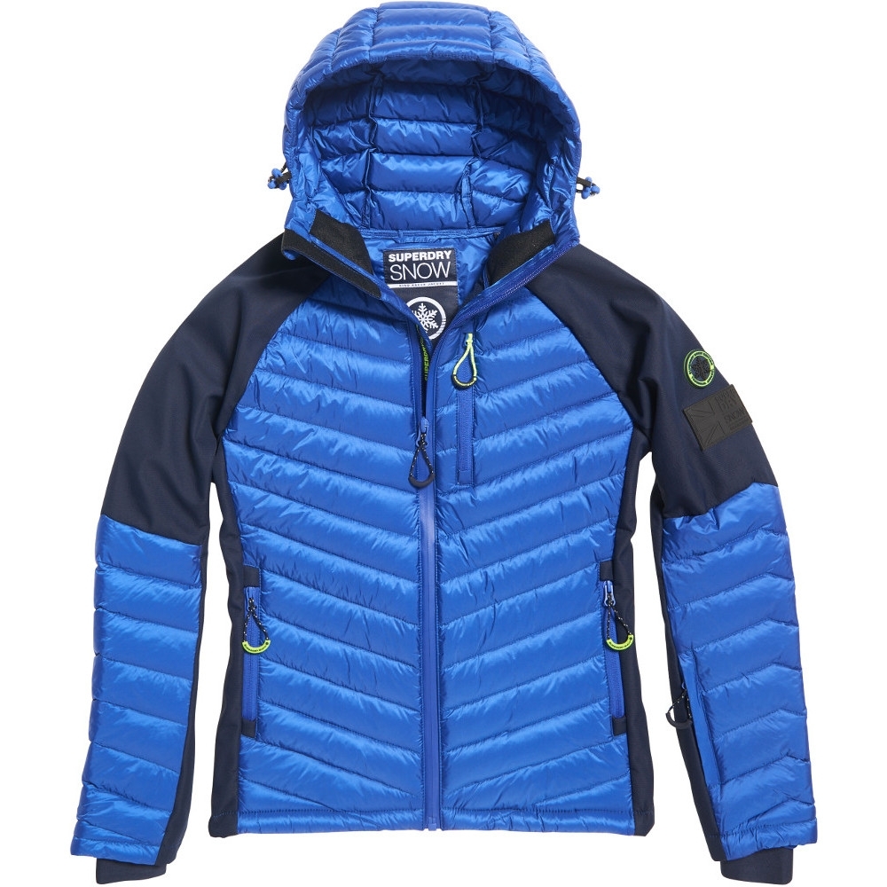 Superdry Mens Kiso Down Padded Insulated Racer Ski Jacket Extra Small- Chest 34 (86cm)