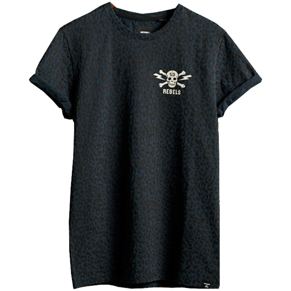 Superdry Mens Lower East Side Slim Fit Crew Neck T Shirt Medium- Chest 38 (97cm)