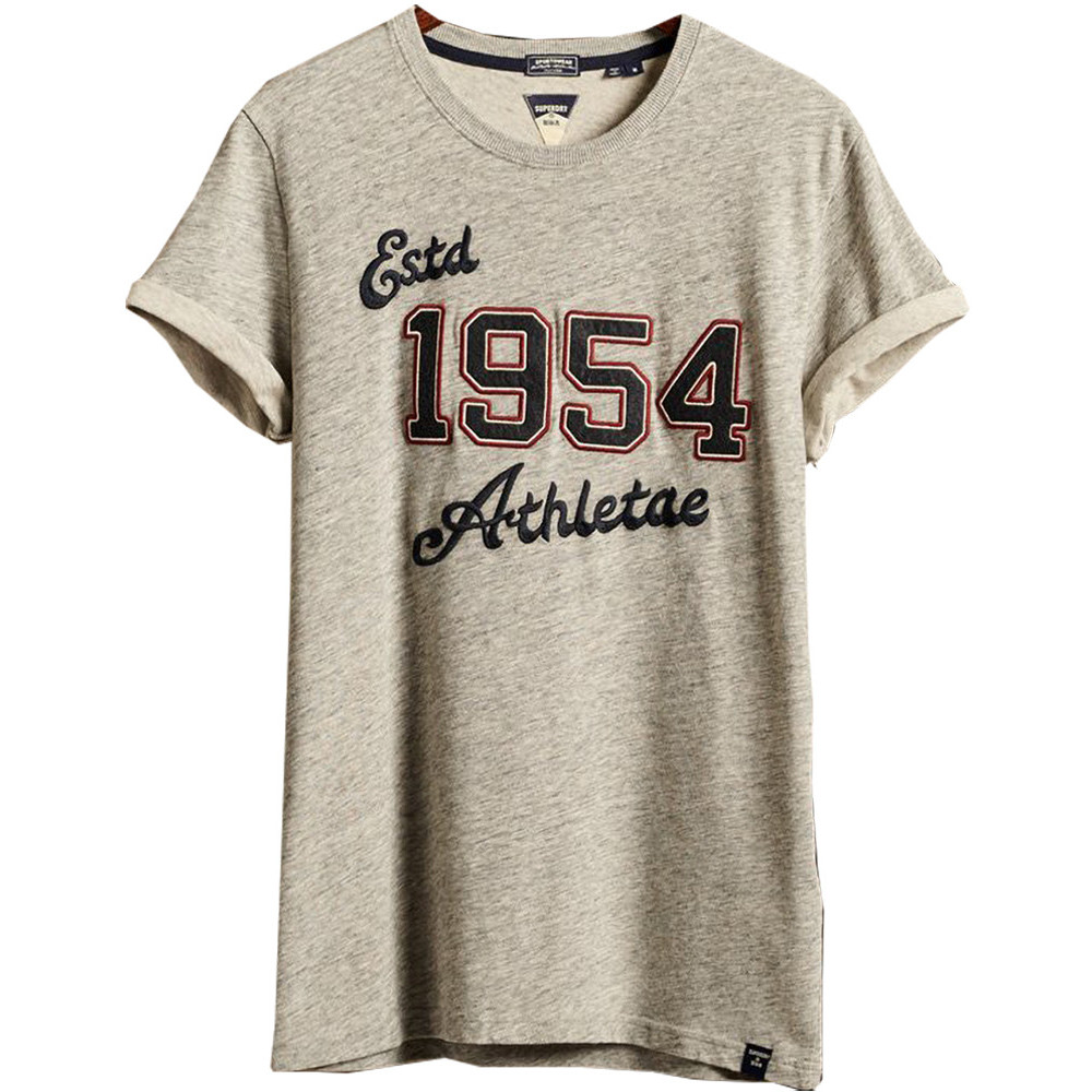 Superdry Mens Vintage Applique Crew Neck Logo T Shirt Extra Small- Chest 34 (86cm)