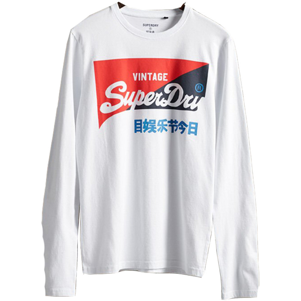 Superdry Mens Vintage Logo Organic Cotton Primary Top Small- Chest 36 (91cm)