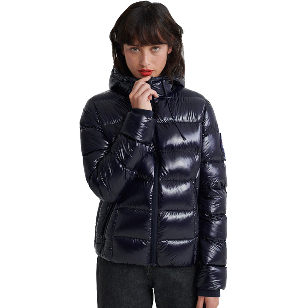 Superdry Womens Premium Down Machu Insulated Jacket Uk Size 14