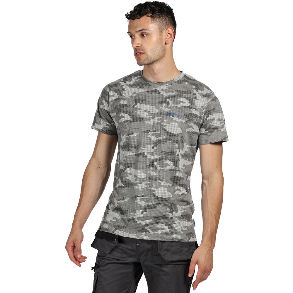 Tactical Threads Mens Dense Camouflage Smart Jersey T Shirt 3xl- Chest 50 (127cm)