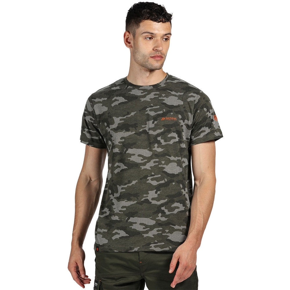Tactical Threads Mens Dense Camouflage Smart Jersey T Shirt Xl- Chest 44 (112cm)