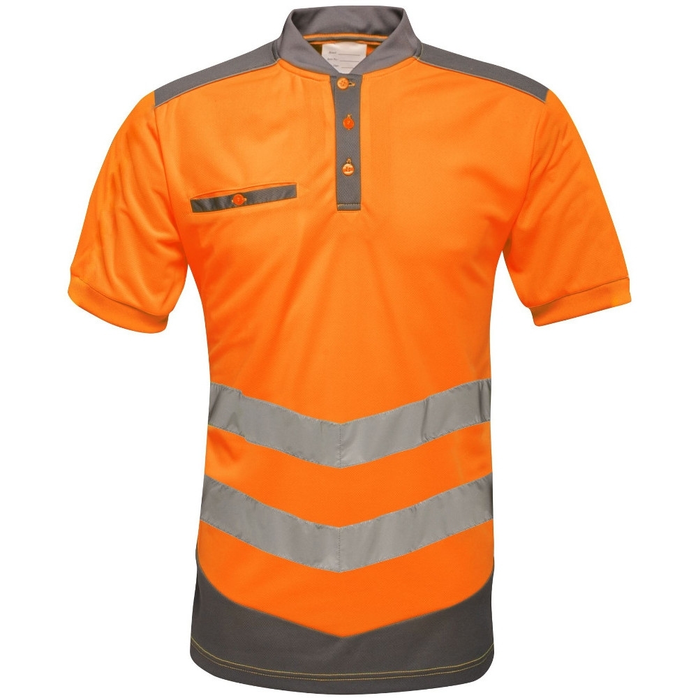 Tactical Threads Mens Hi Vis Quick Dry Workwear Polo Shirt 3xl - Chest 49-51 (124.5-129.5cm)
