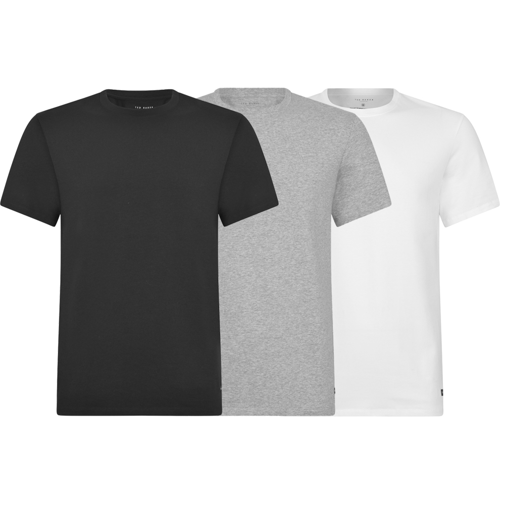 Ted Baker Mens 3 Pack Cotton Crew Neck Short Sleeve T Shirt Small- Chest 36  (91.5cm)