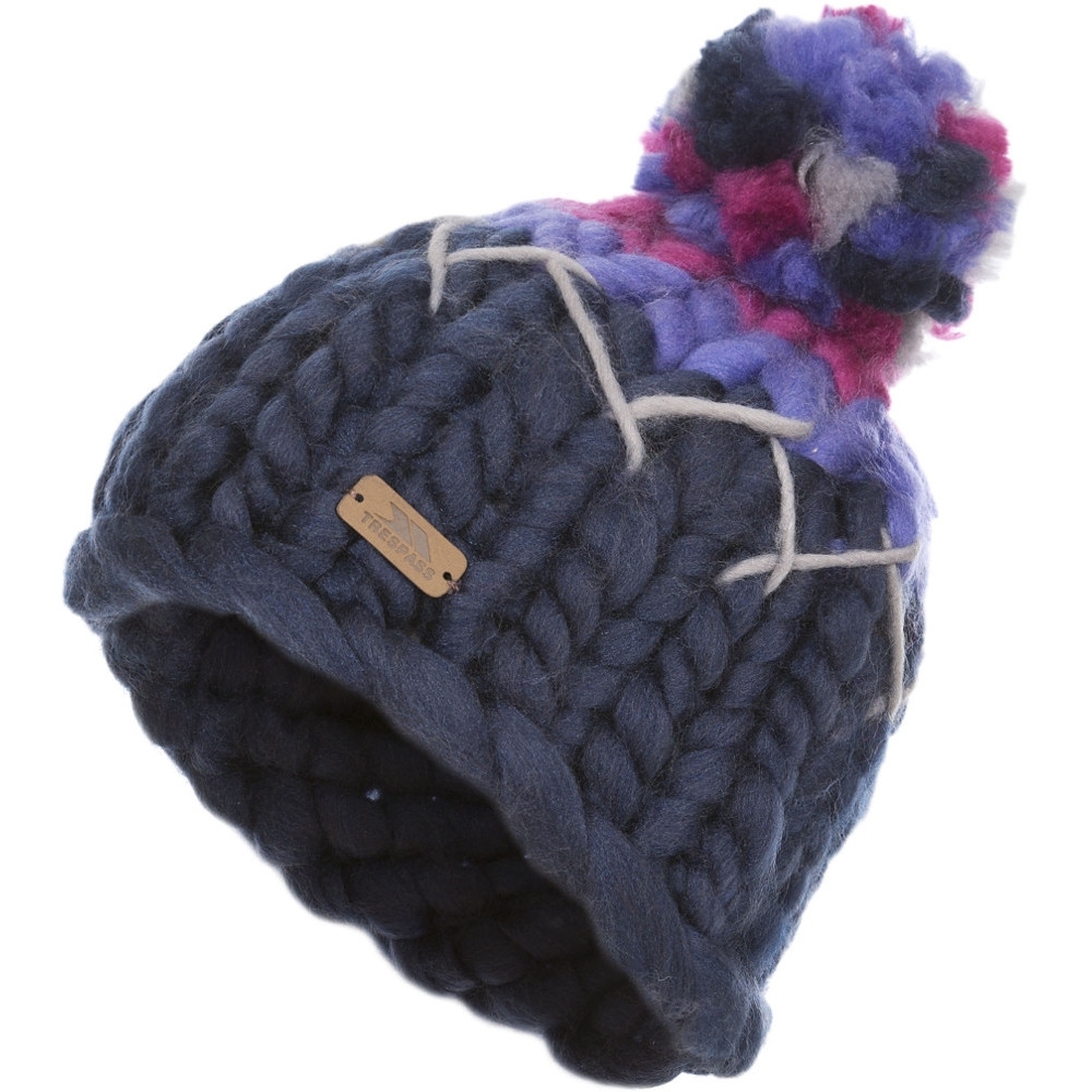 Trespass BoysandGirls Ellery Knitted Acrylic Pom Pom Beanie Hat 2-4 Years