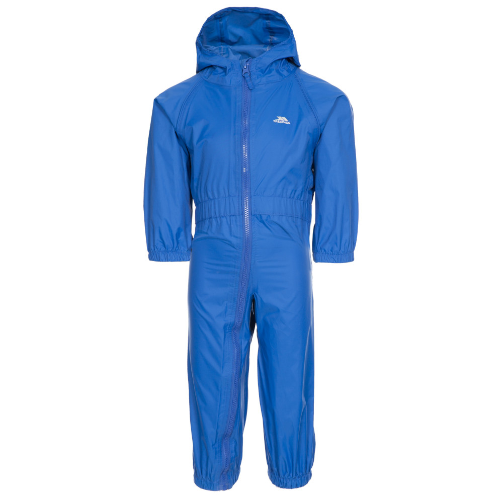 Trespass Boys Button Waterproof Hooded Rainsuit Set 12-18 Months