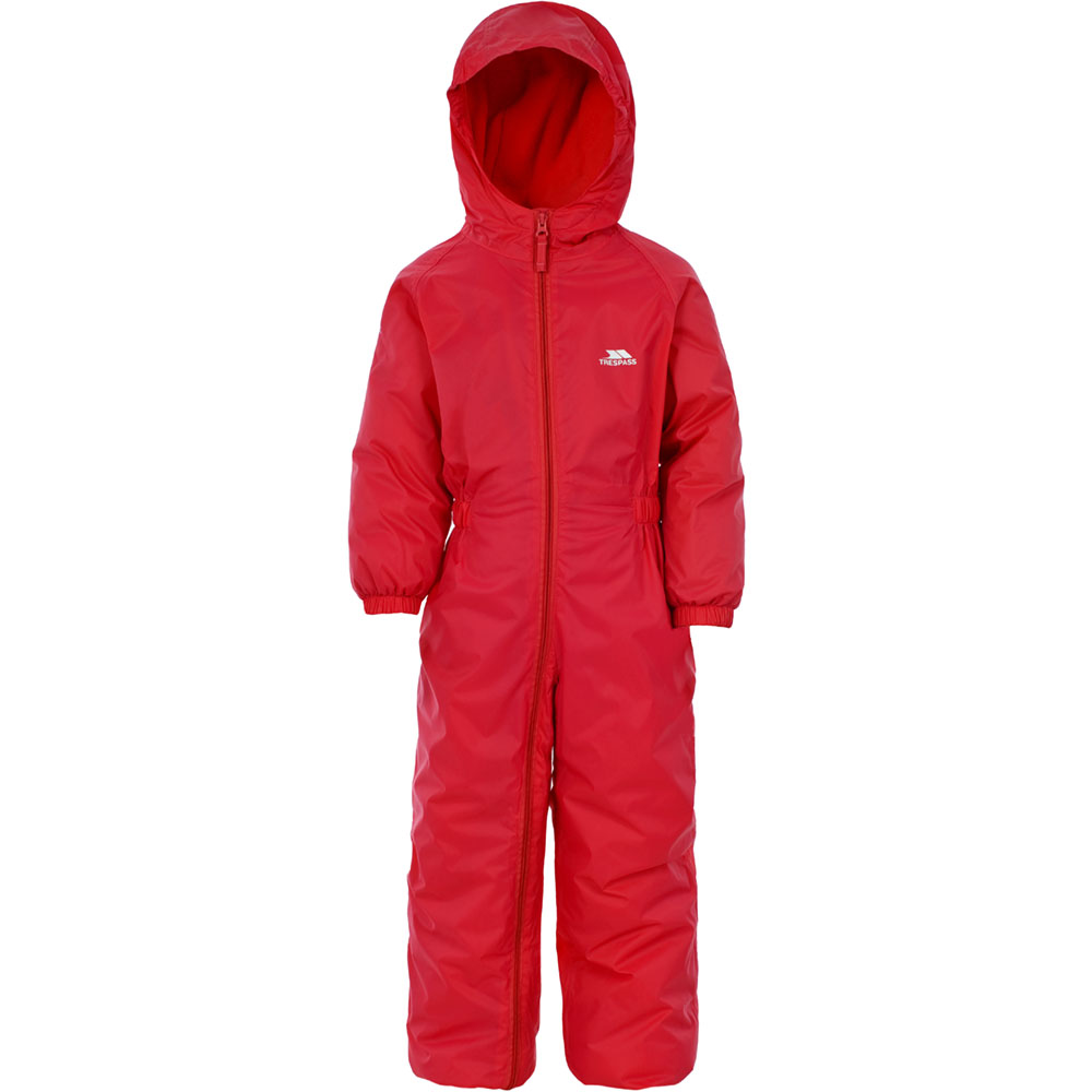 Trespass Boys Dripdrop Waterproof Hooded Padded Rain Suit 12-18 Months