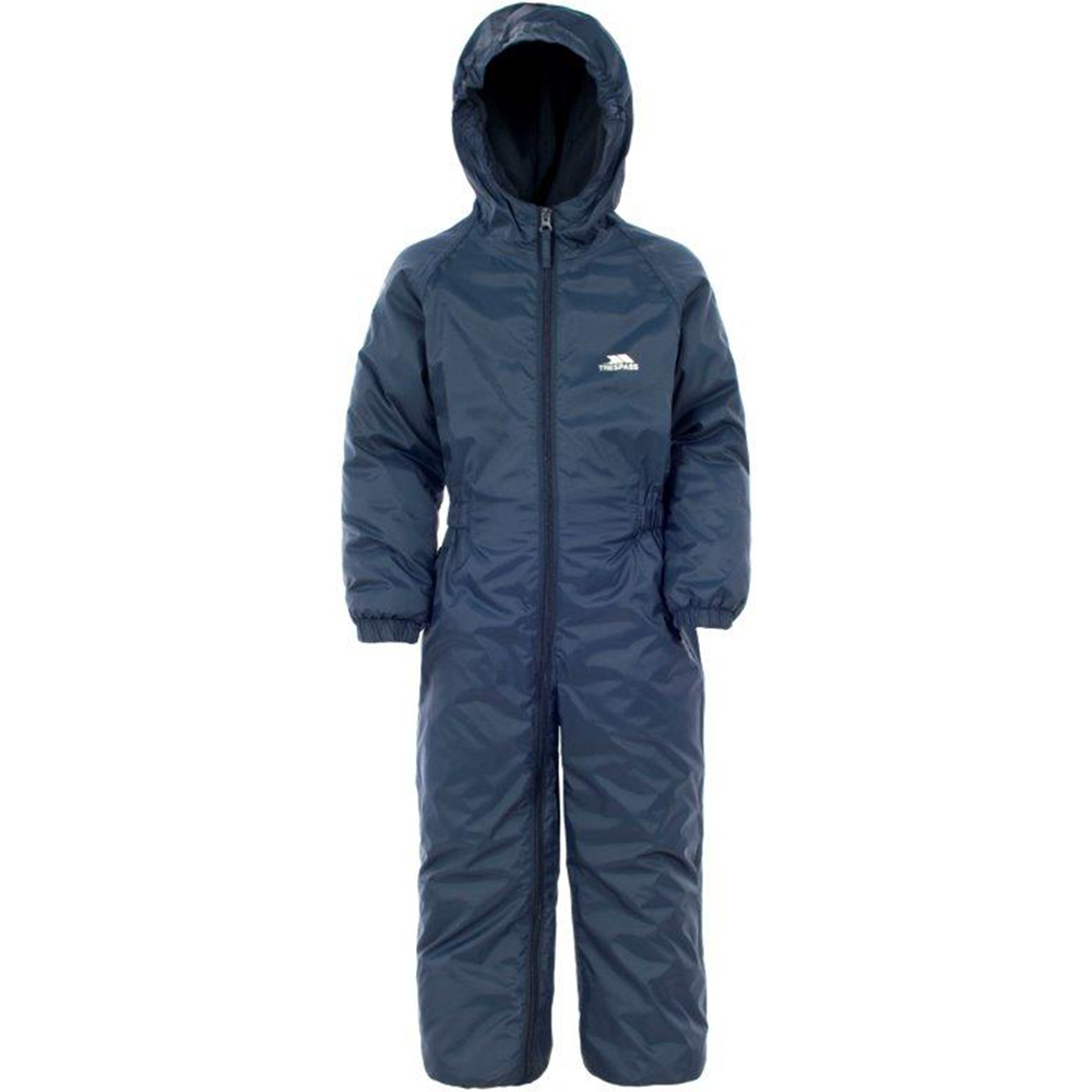 Trespass Boys Dripdrop Waterproof Hooded Padded Rain Suit 2-3 Years - Height 38  Chest 21 (53cm)