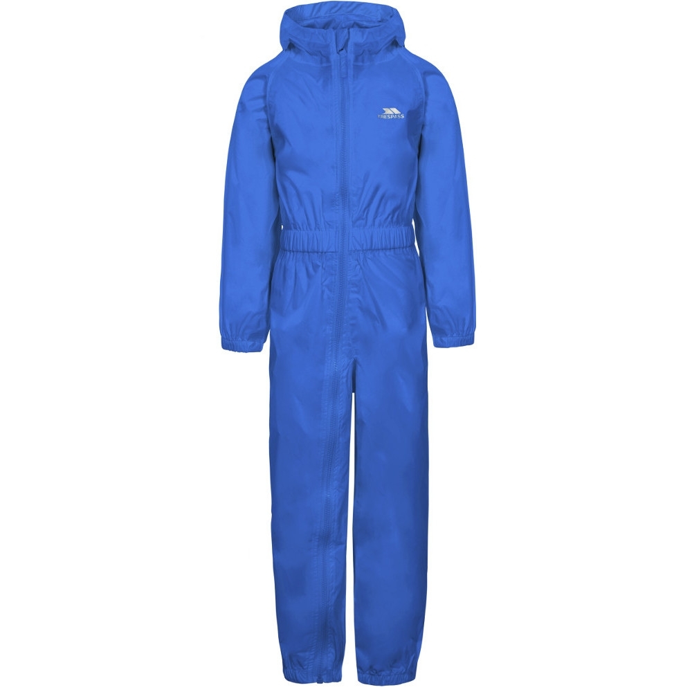 Trespass Boys Girls Button Waterproof Breathable Rainsuit 2-3 Years - Height 38  Chest 21 (53cm)