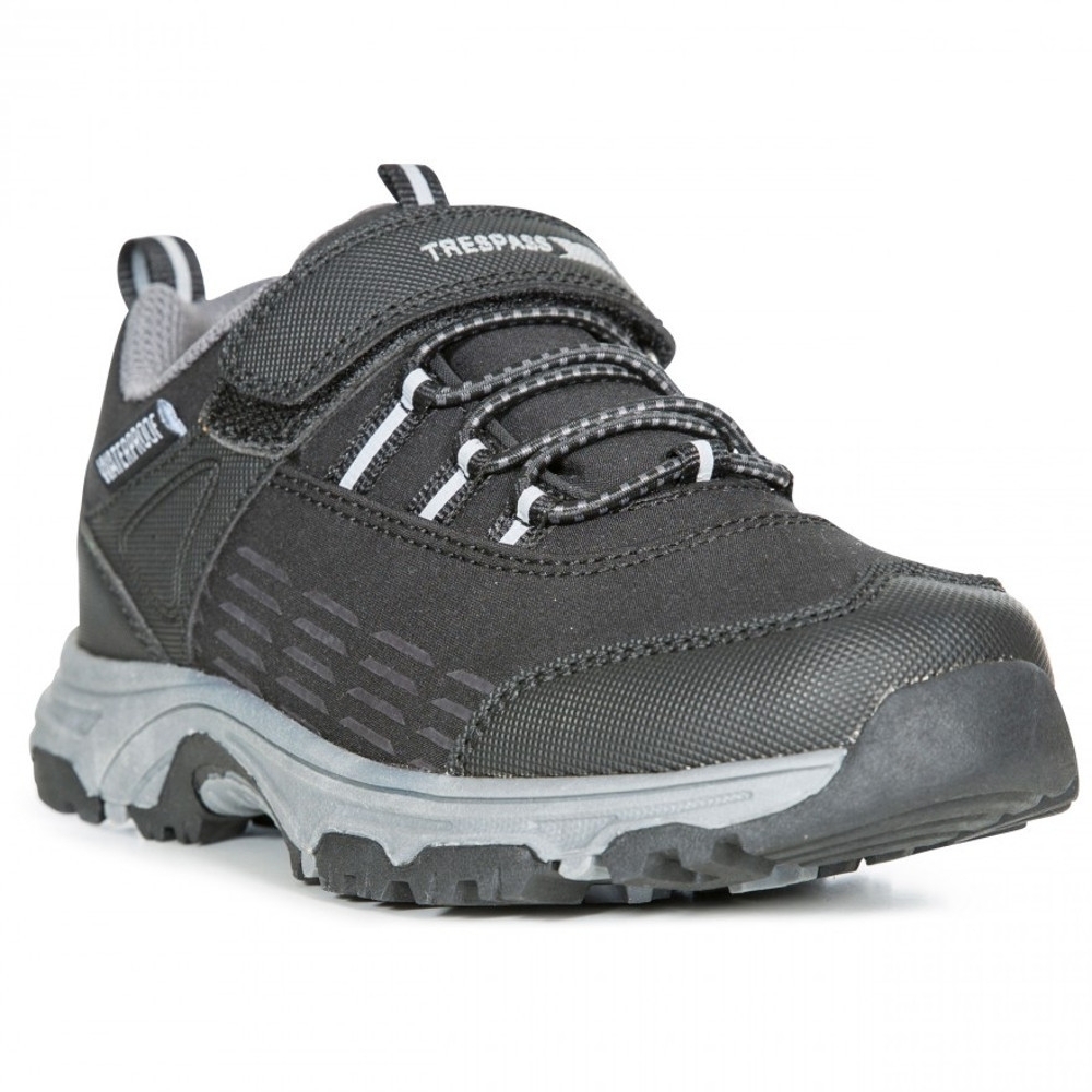 Trespass Boys Harrelson Low Cut Lightweight Walking Shoes Uk Size 1 (eu 33  Us 2)