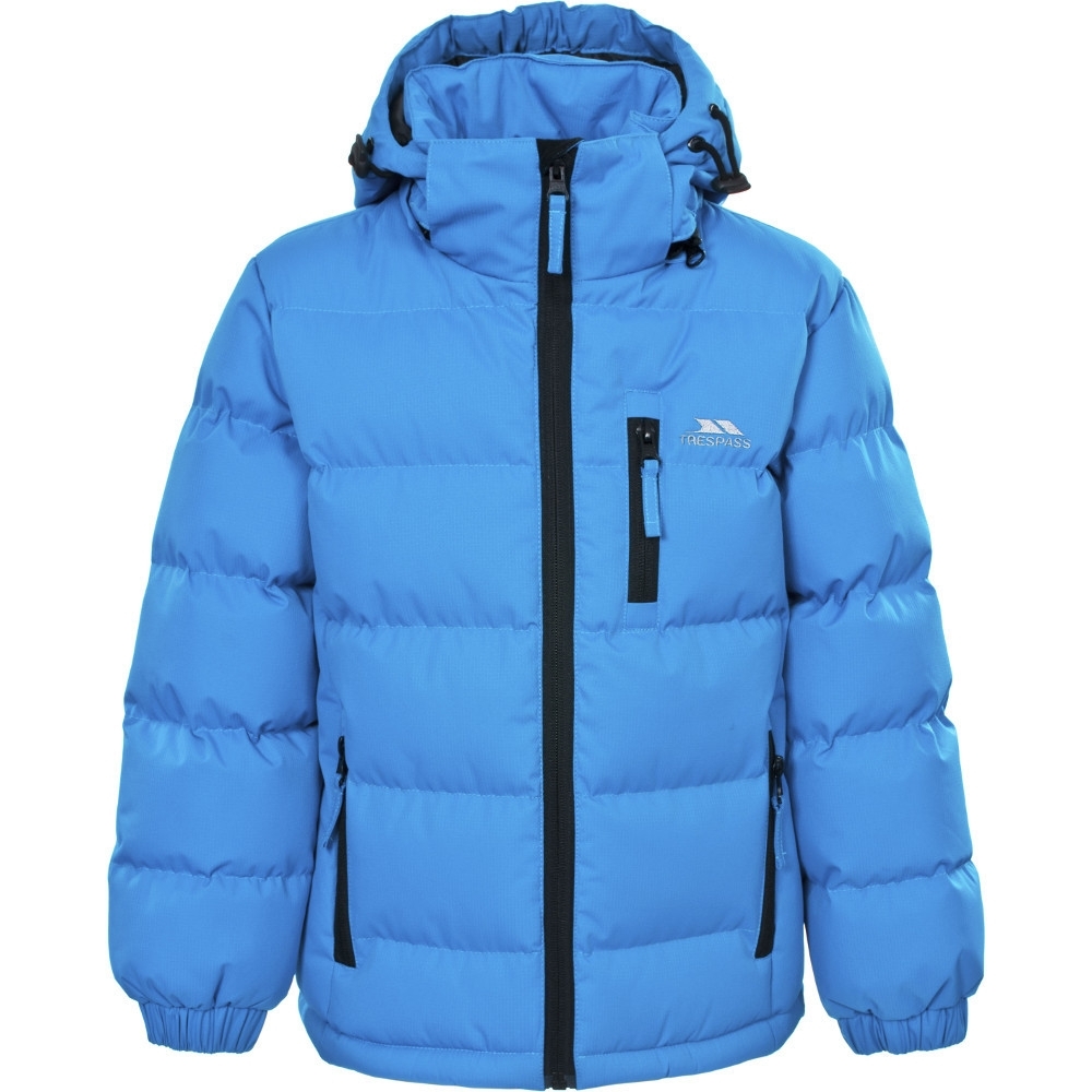 Trespass Boys Tuff Warm Thick Padded Winter Jacket Black 11-12 Years- Chest 31 (79cm)