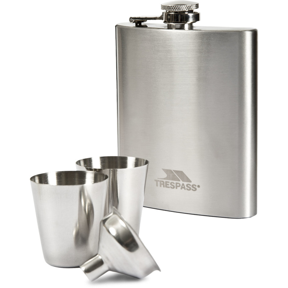 Trespass Dramcask Stainless Steel Hip Flask One Size