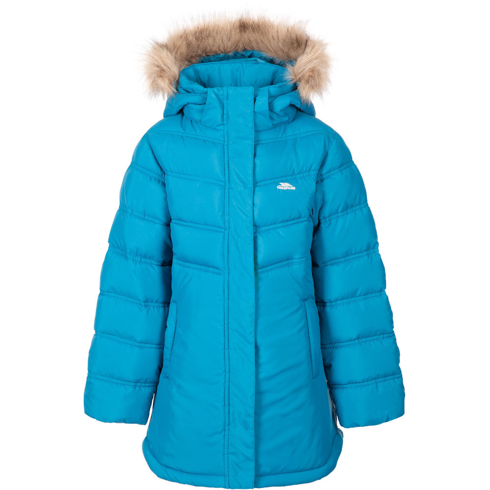 Trespass Girls Charming Padded Hooded Warm Jacket 5-6 Years - Height 45  Chest 24 (61cm)