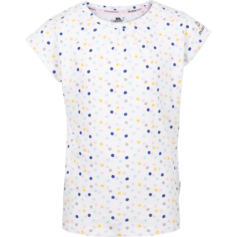 Trespass Girls Harmony Printed Short Sleeve T Shirt 5-6 Years - Height 45  Chest 24 (61cm)