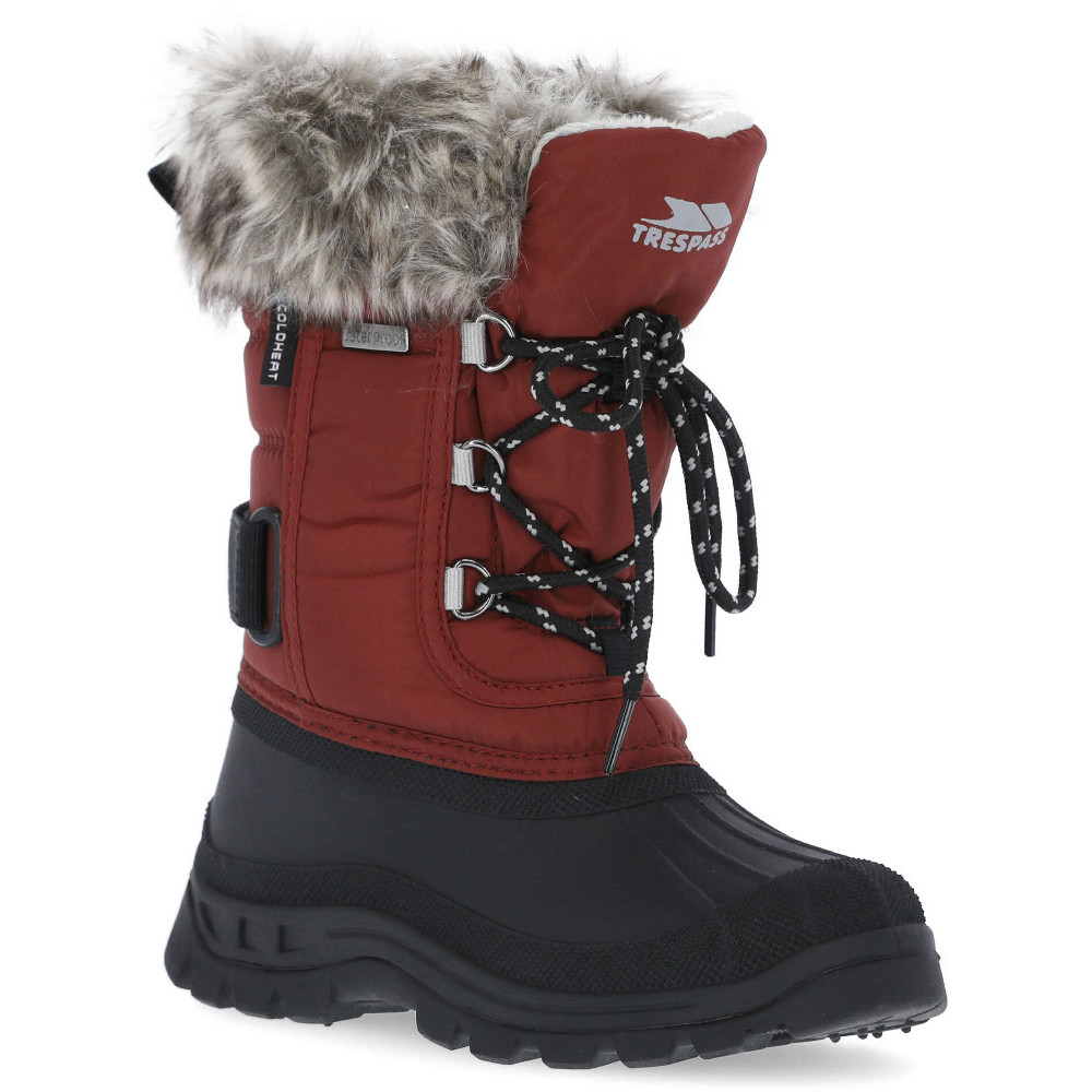 Trespass Girls Lanche Insulated Waterproof Winter Snow Boots Uk Size 1 (eu 33  Us 2)