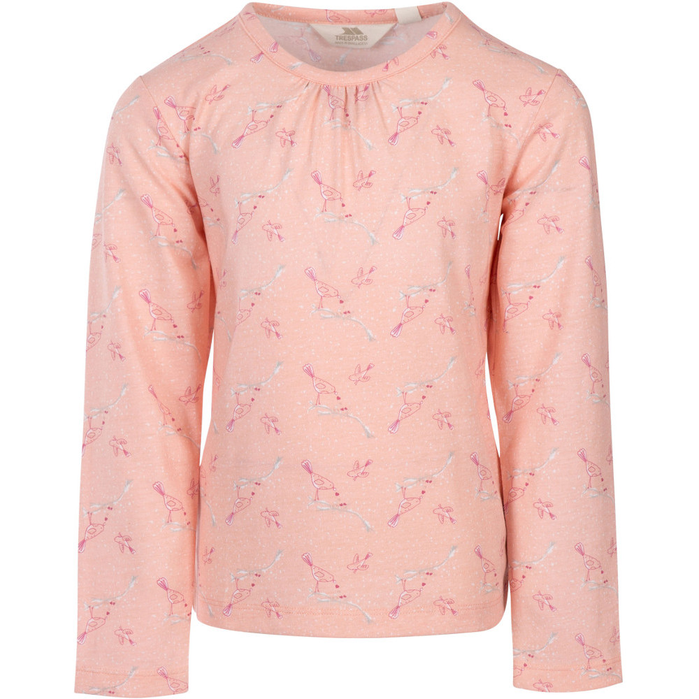 Trespass Girls Proceeds Casual Pleated Long Sleeve Top 3-4 Years - Height 40  Chest 22 (56cm)