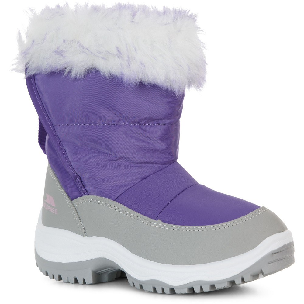 Trespass Girls Toddler Arabella Insulated Winter Boots Uk Size 10 (eu 28)
