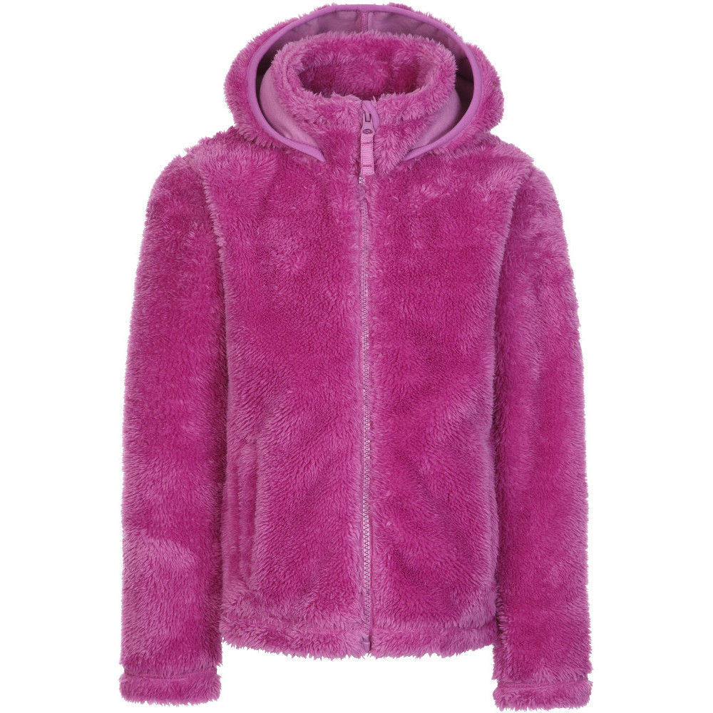 Trespass Girls Violetta At400 Full Zip Fluffy Fleece Jacket 2-3 Years- Chest 21 (53cm)