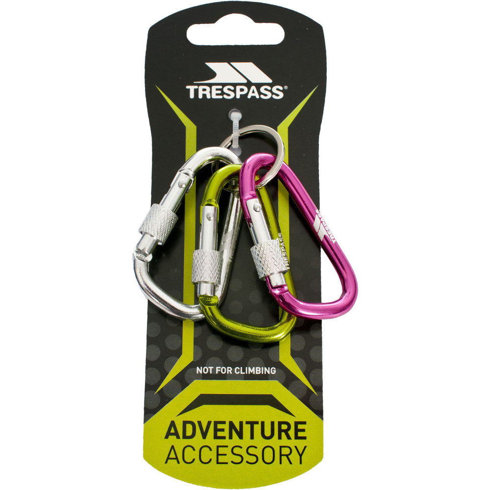 Trespass Lock X Carabiner Keyring Camping Set One Size