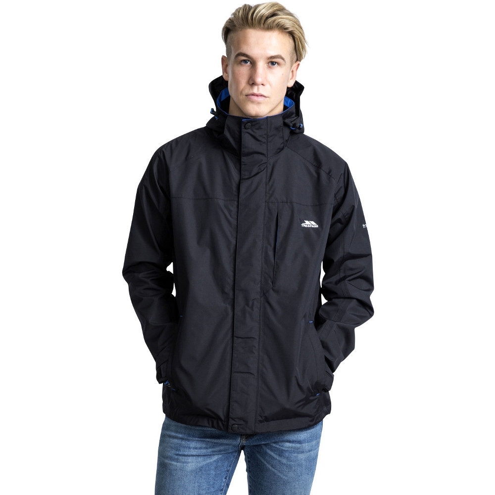 Trespass Mens Edwardsii Hooded Waterproof Breathable Jacket Coat Xs - Chest 32-34 (83-88cm)