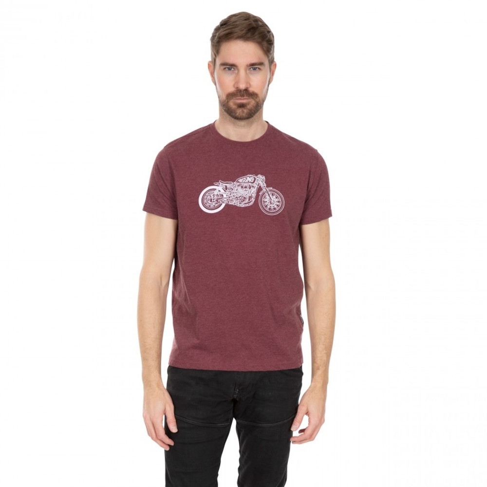 Trespass Mens Motorbike Short Sleeve Graphic T Shirt Xs - Chest 33-35 (84-89cm)