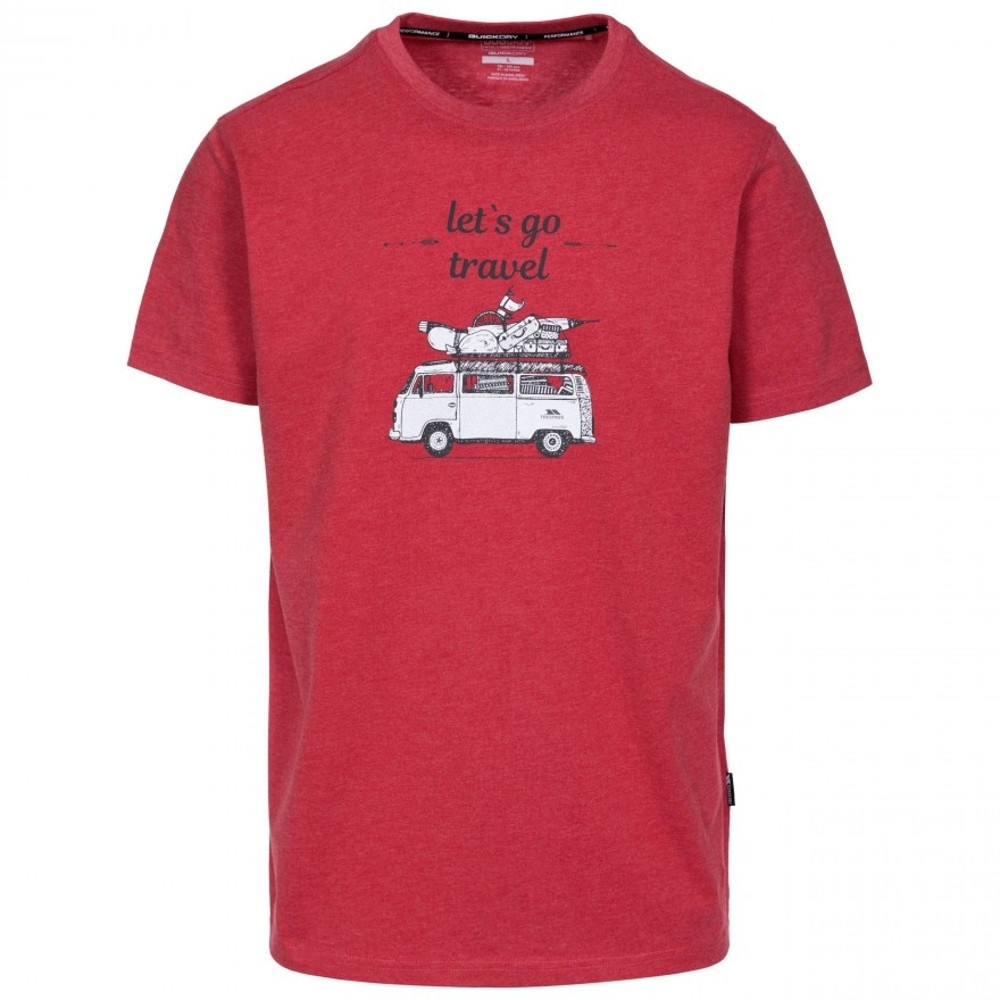 Trespass Mens Motorway Short Sleeve Graphic T Shirt L - Chest 41-43 (104-109cm)
