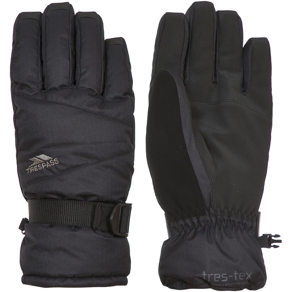 Trespass Mens Punch Waterproof Breathable Padded Shell Gloves Extra Large