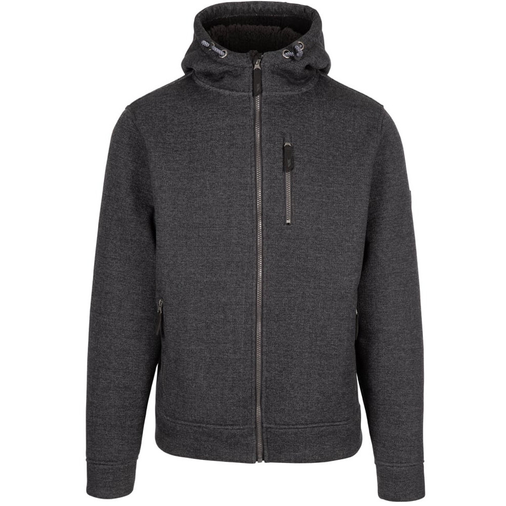 Trespass Mens Truther Sherpa Backed Full Zip Sweater Xs - Chest 32-34 (83-88cm)