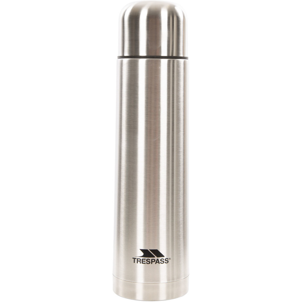Trespass Thirst Stainless Steel Camping Walking Flask Large - 1 Litre