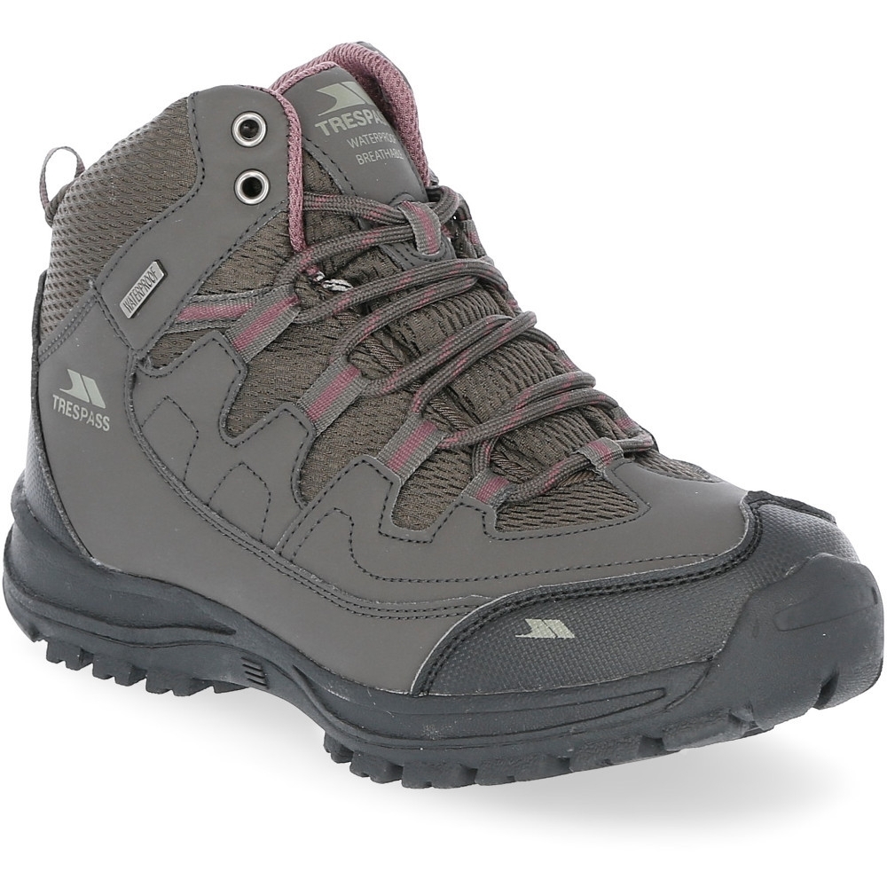 Trespass Womens Mitzi Mid Height Waterproof Walking Boots Uk Size 6 (eu 39)