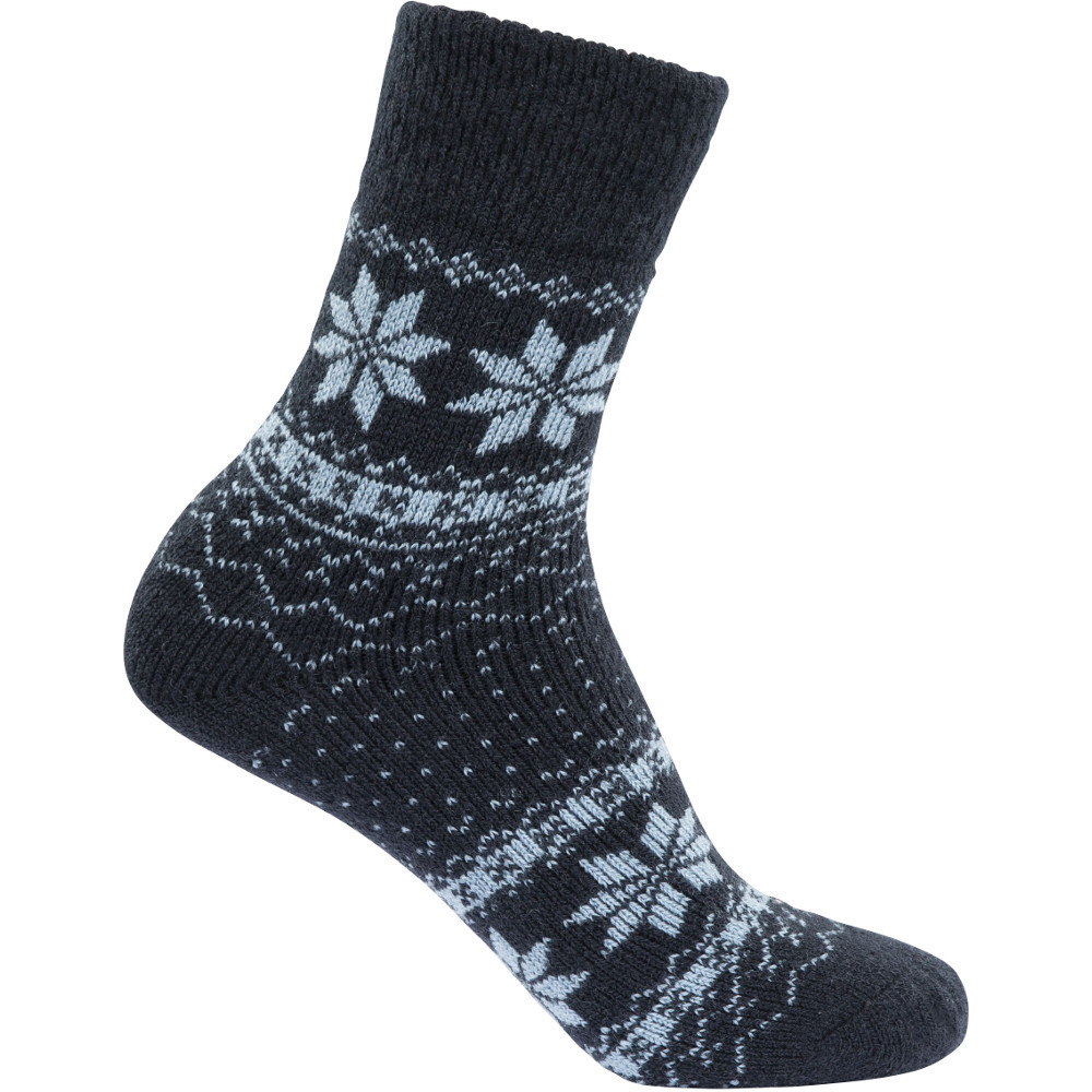 Trespass Womens Neele Fair Isle Mid Length Comfort Socks Uk Size 6-9 (eur 40-43)