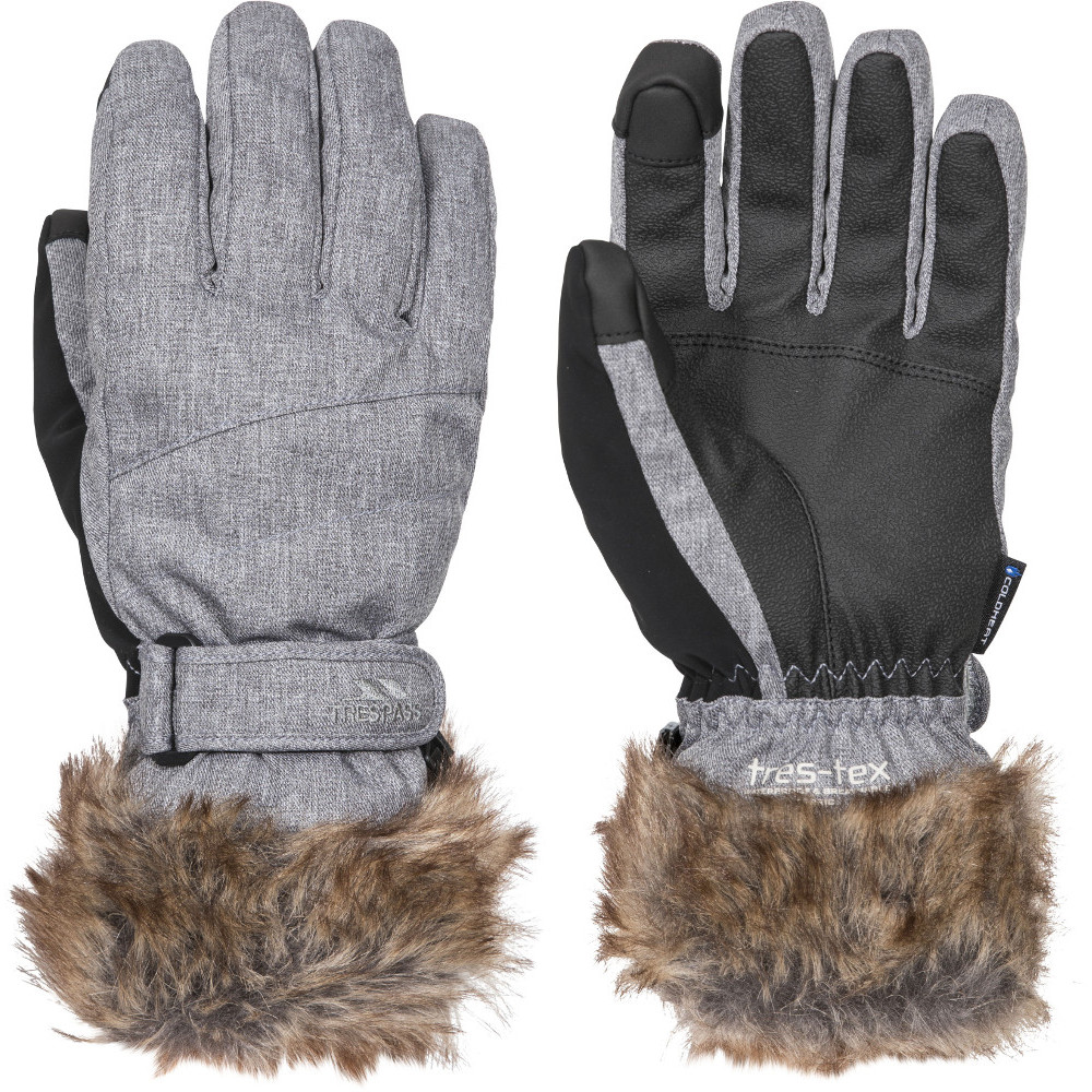 Trespass Womens Shiloh Lightly Padded Adjustable Ski Gloves Large