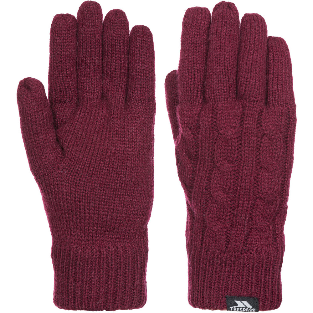 Trespass Womens Sutella Insulated Knitted Winter Gloves Large