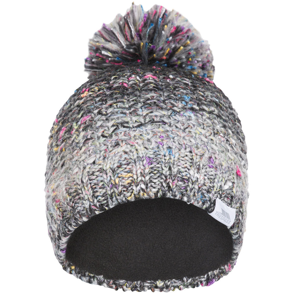 Trespass Womens Zabella Knitted Dual Style Beanie Hat One Size