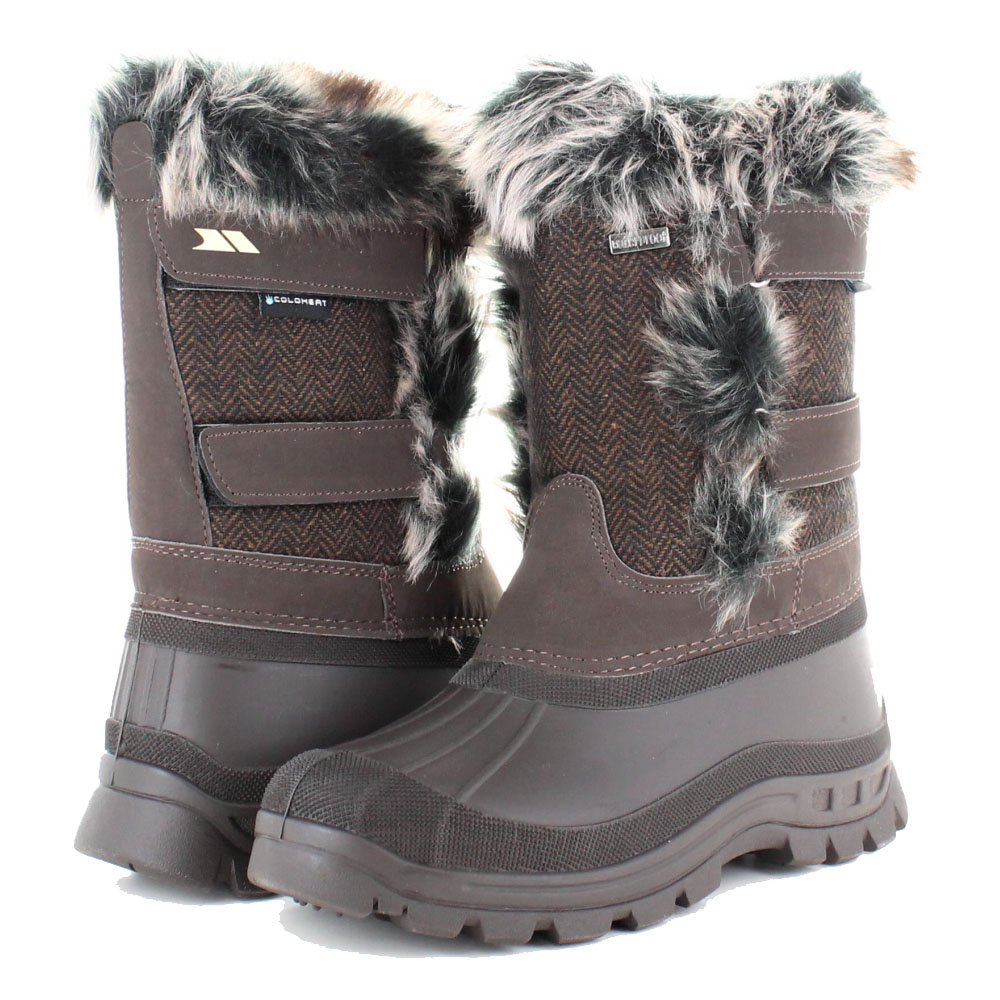 Trespass Womens/ladies Brace Waterproof Fleece Lined Winter Snow Boots Uk Size 3 (eu 36)