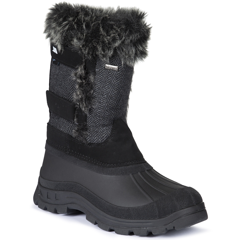 Trespass Womens/ladies Brace Waterproof Fleece Lined Winter Snow Boots Uk Size 5 (eu 38  Us 7)