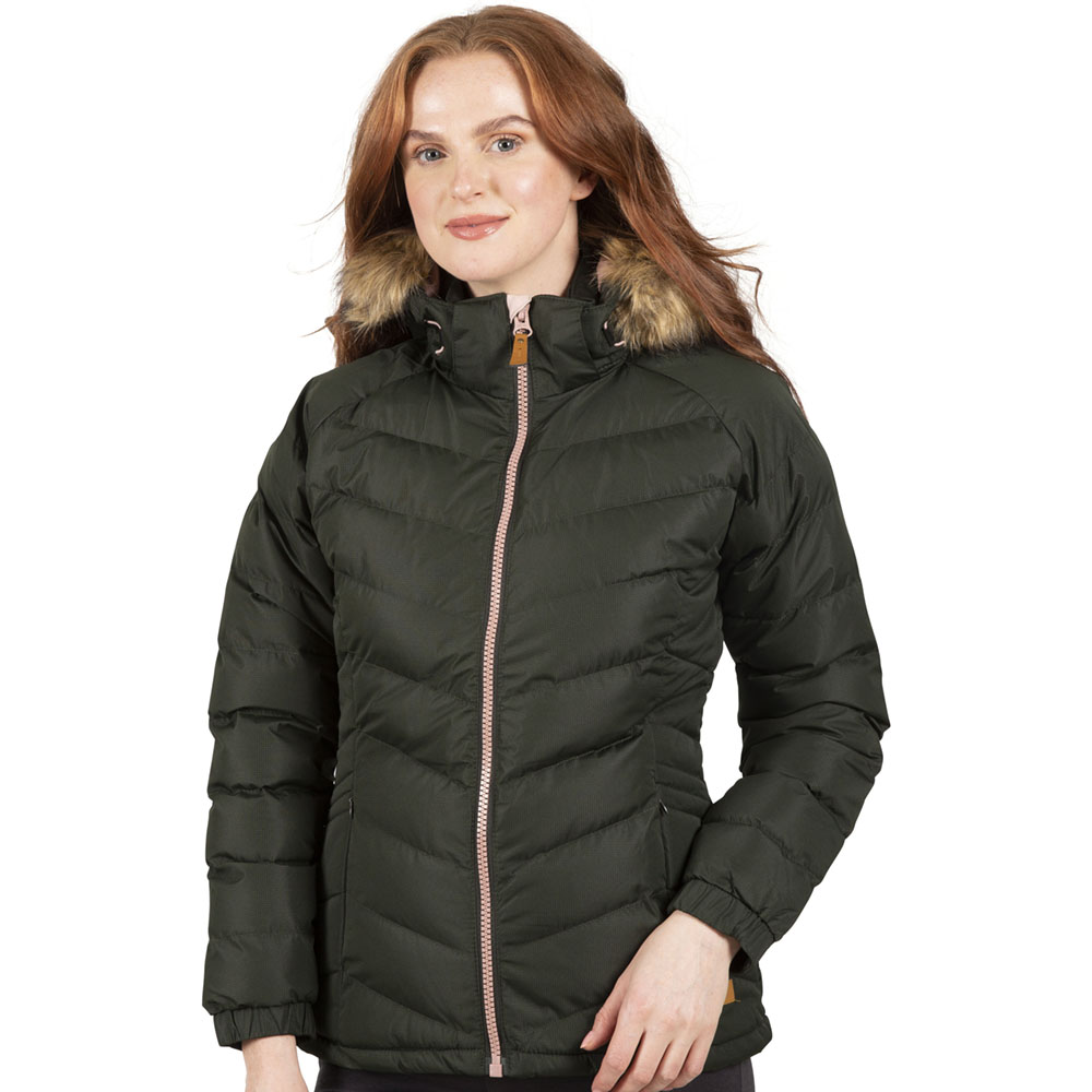 Trespass Womens/ladies Nadina Waterproof Breathable Hooded Jacket Coat 16/xl - Bust 40 (101.5cm)