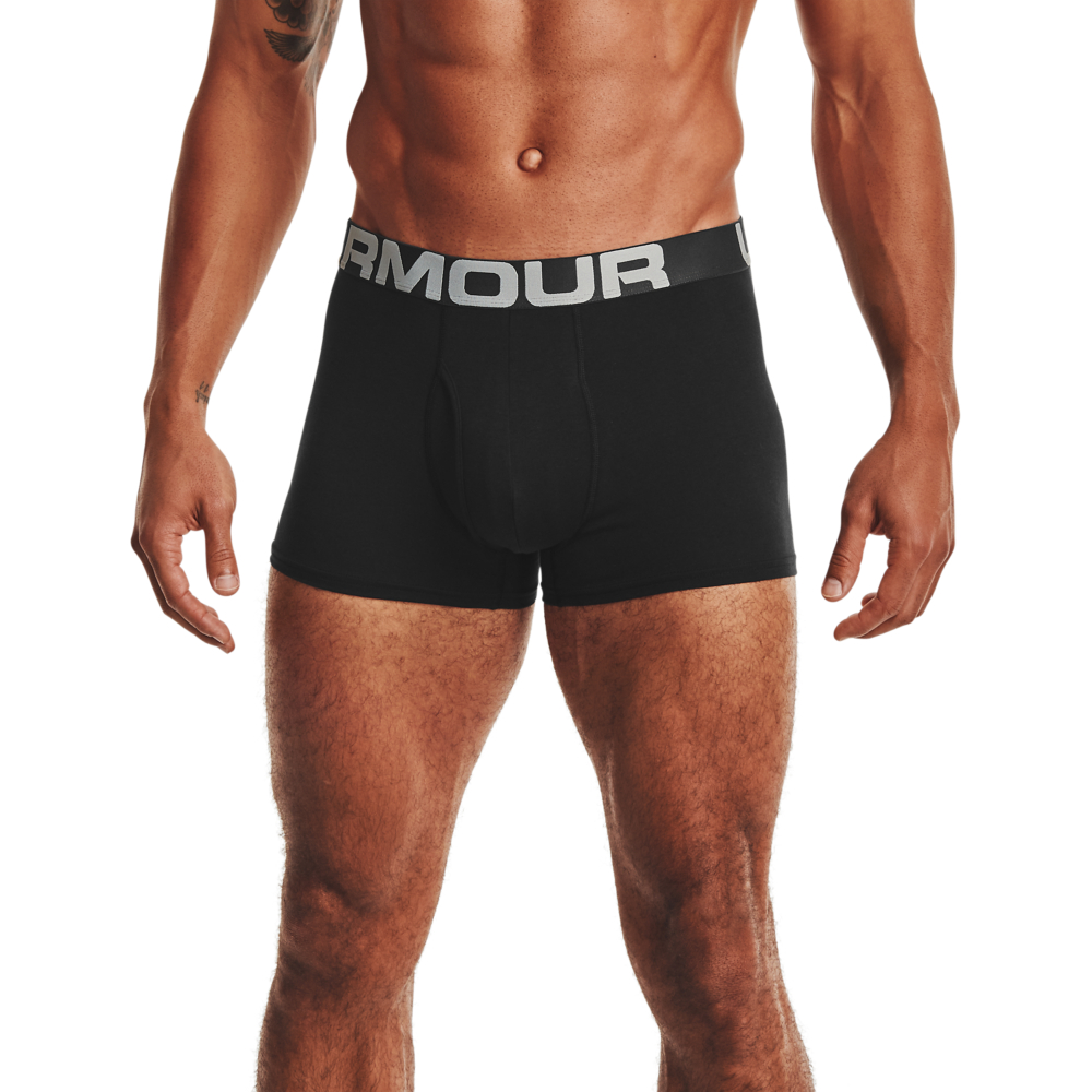 Under Armour Mens Charged Cotton 3in 3 Pack Boxer Shorts M- Waist 30-32