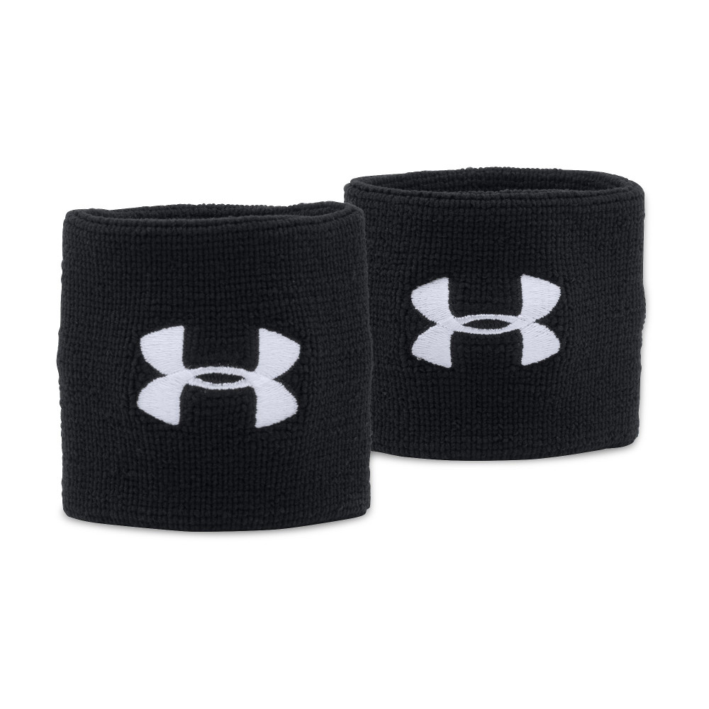 Under Armour Mens Performance Moisture Wicking Wristbands Pair One Size