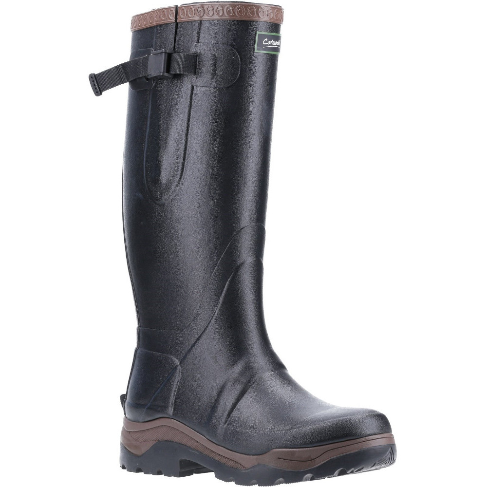 Cotswold Mens Compass Neoprene Slip Resistant Rubber Wellington Boots Uk Size 10 (eu 44  Us 11)