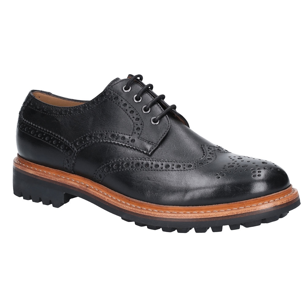 Cotswold Mens Quenington Commando Leather Laced Oxford Shoes Uk Size 7 (eu 41)