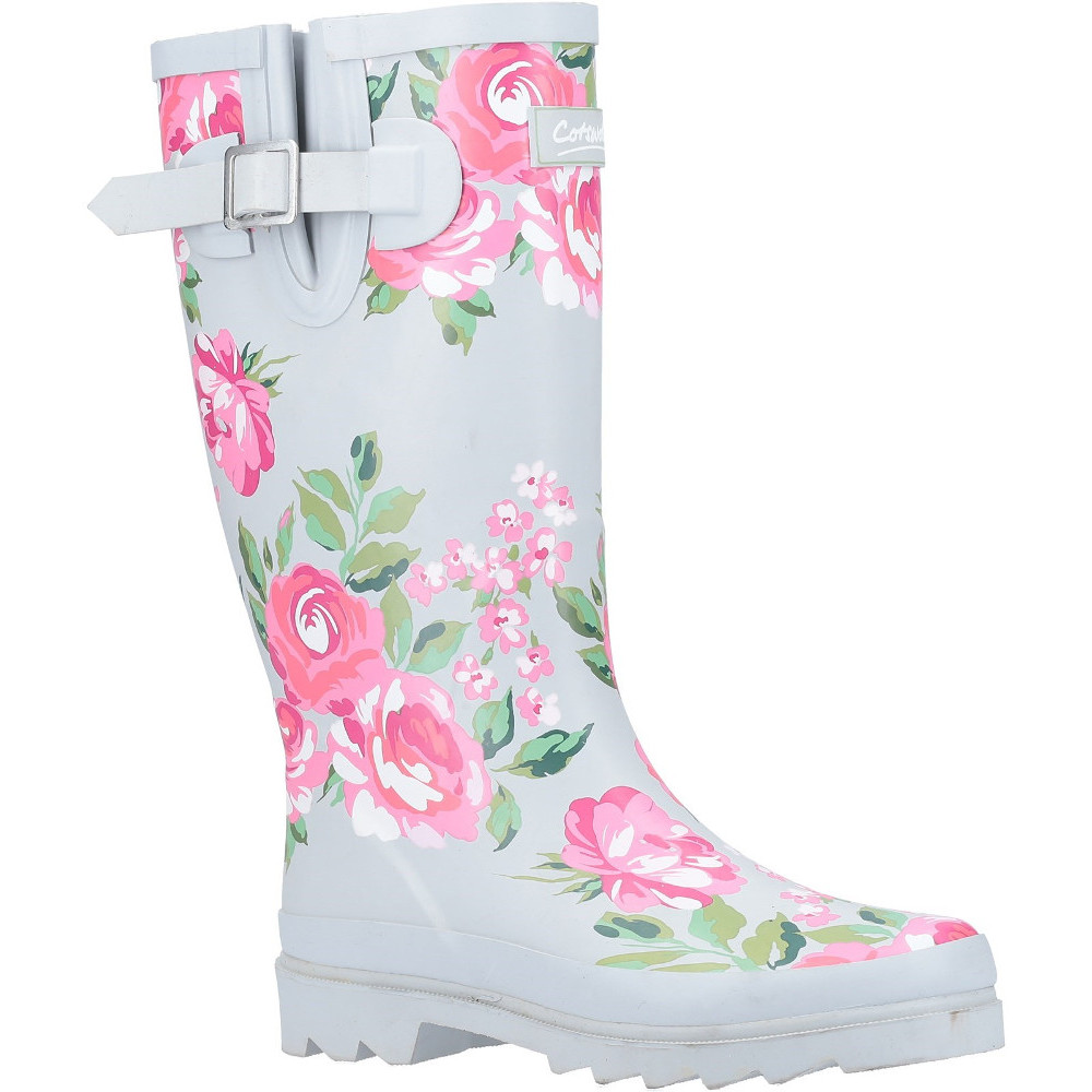 Cotswold Womens Blossom Slip On Matte Wellington Boots Uk Size 4 (eu 37)