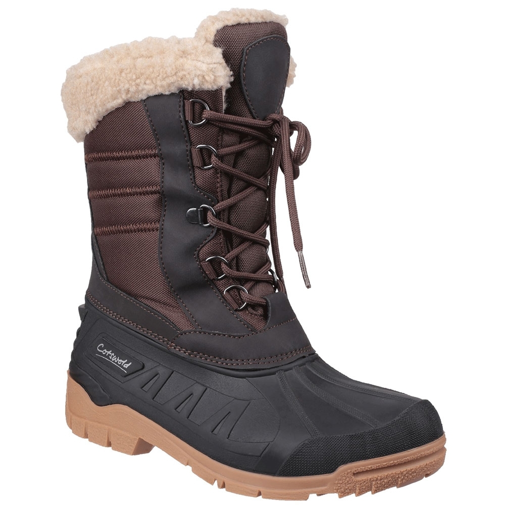 Cotswold Womens Coset Waterproof Fleece Lined Snow Boots Uk Size 4 (eu 37)