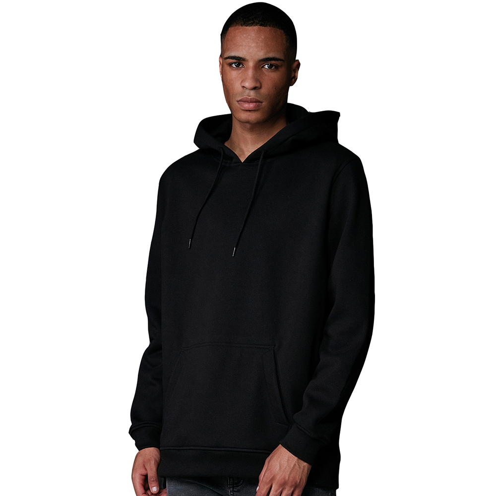 Cotton Addict Mens Basic Comfort Fit Oversized Hoodie 4xl- Chest 60