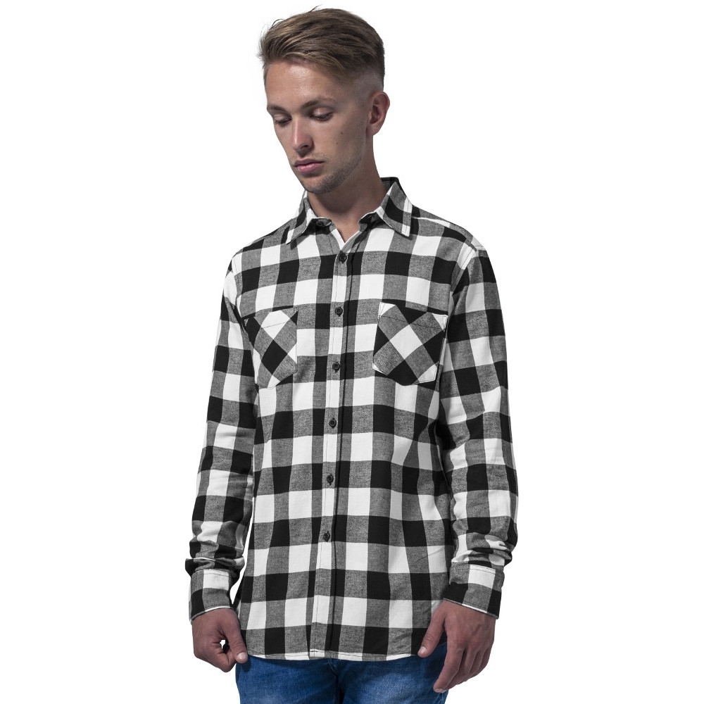 Cotton Addict Mens Checked Flannel Long Sleeve Button Shirt M - Chest 43 (109.22cm)