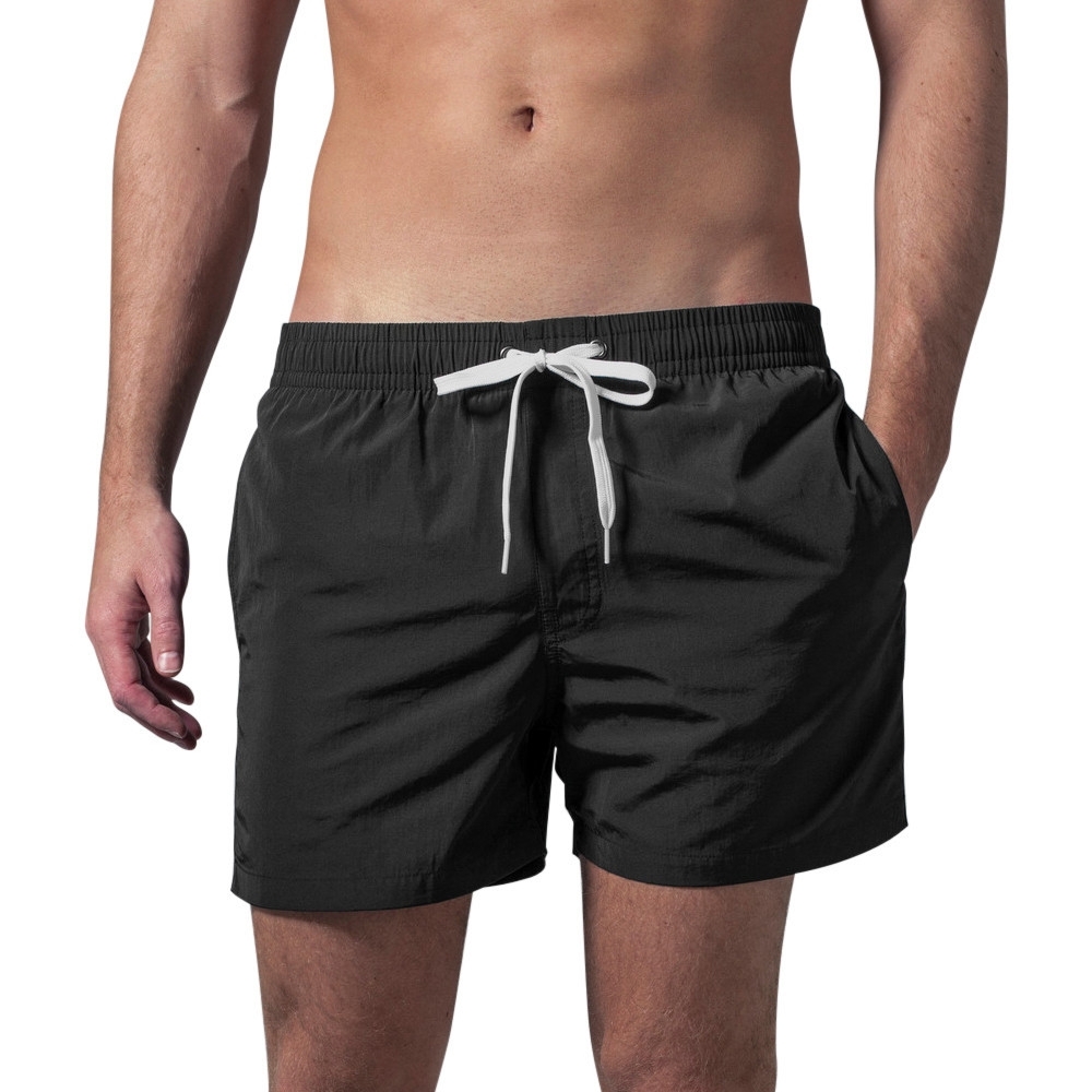 Cotton Addict Mens Elasticated Quick Dry Beach Swim Shorts L - Waist 35 (88.9cm)